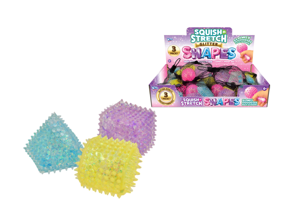 3pc Squishy Squeeze Shapes (Netted)