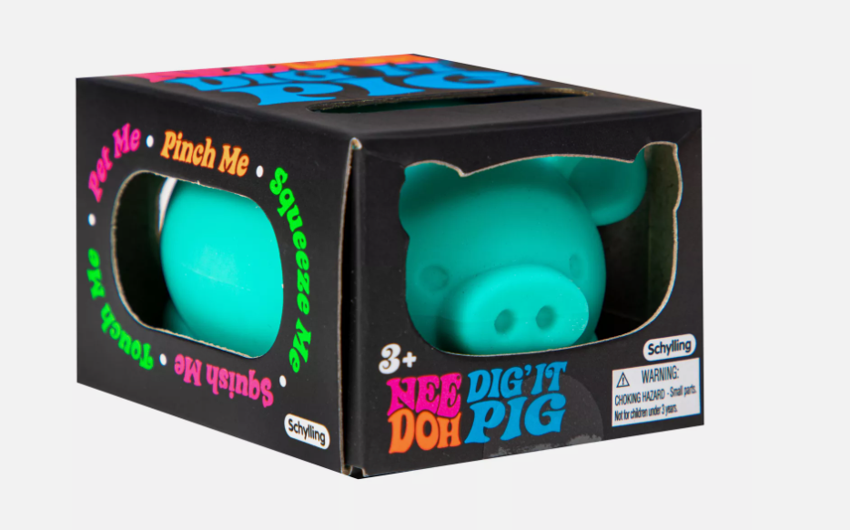 NeeDoh Dig It Pig Anxiety Fidget Stress Ball