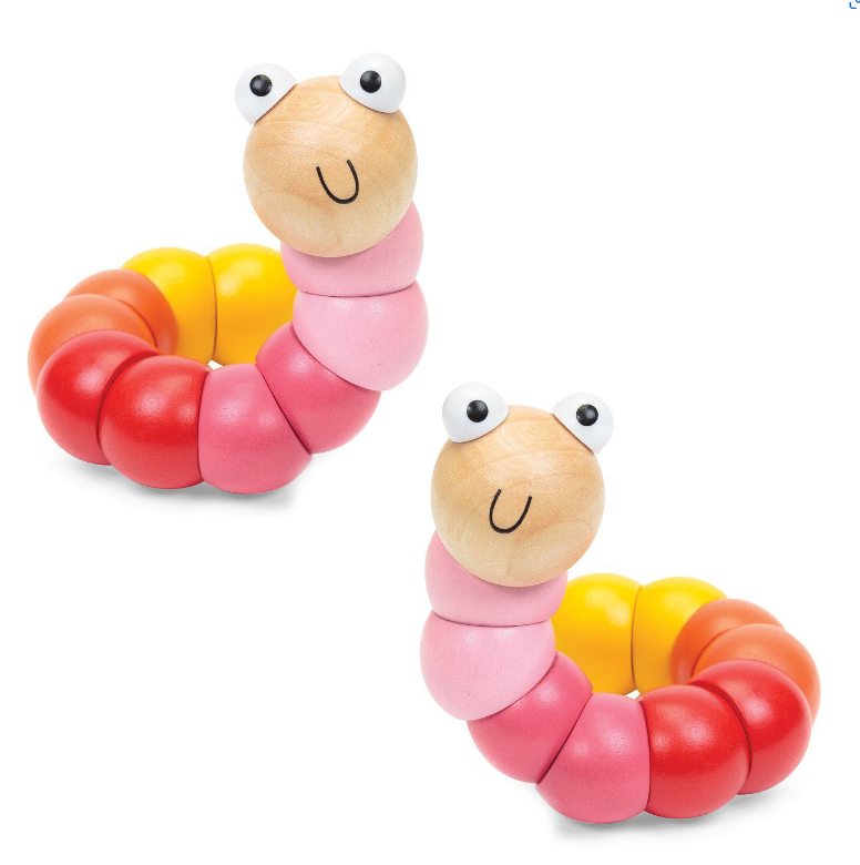 Woodie Worm – Wooden Sensory Fidget Item (2 Pack)